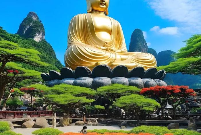 佛教解释大自然 - 大自然佛像
