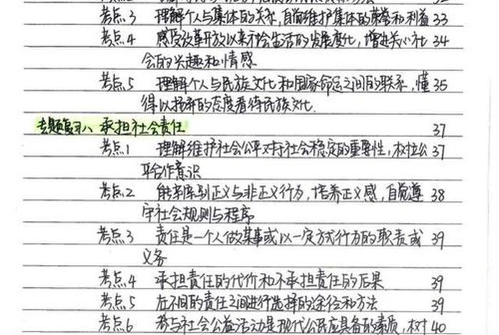 知识点的学习笔记图片初中（知识点大全）