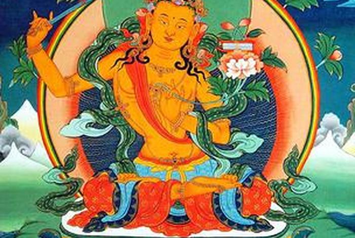 藏传佛教文殊菩萨五种变化（藏传文殊菩萨佛像）