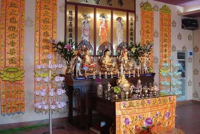 佛堂供品摆放顺序图；佛堂供奉图片