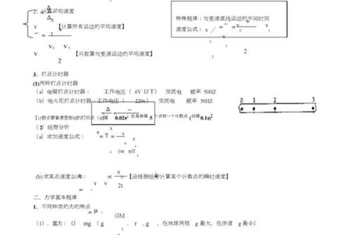 高考物理学基础知识大全、高考物理学常识