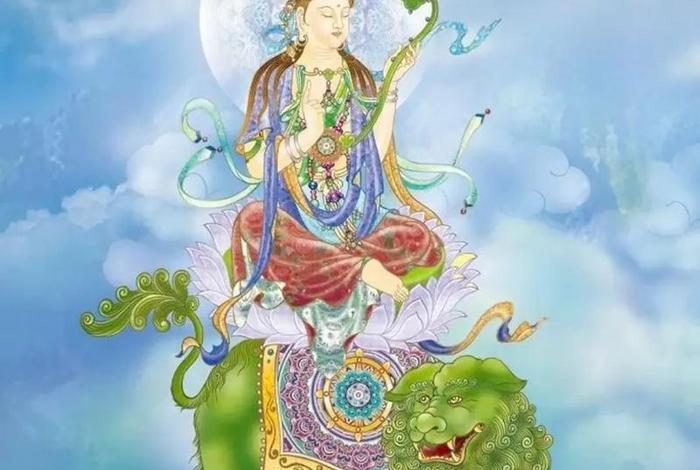 文殊菩萨图片唯美（文殊菩萨图片唯美高清）