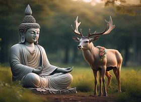 鹿和佛能放在一起吗 鹿和佛能放在一起吗有讲究吗