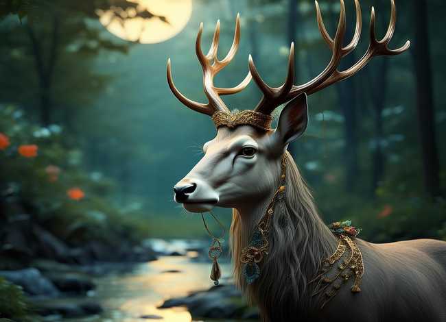 鹿佛学寓意，鹿在佛教的寓意