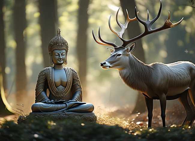 鹿和佛的关系 鹿和佛能放在一起吗