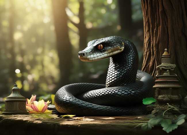 黑尾蛇佛教故事 - 黑尾蛇佛教故事大全