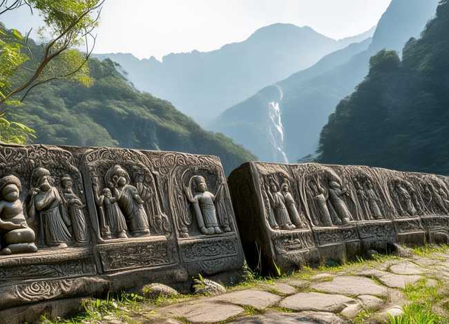 麦积山佛像故事 - 麦积山佛传故事碑 麦积山佛像故事 - 麦积山佛传故事碑