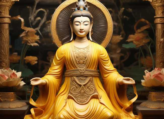 黄衣观音在佛教中的传说和故事，黄衣观音在佛教中的传说和故事是什么