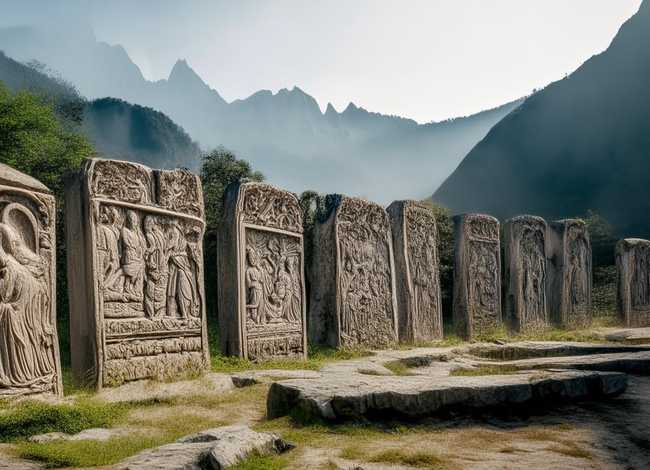 麦积山佛像故事 - 麦积山佛传故事碑 麦积山佛像故事 - 麦积山佛传故事碑