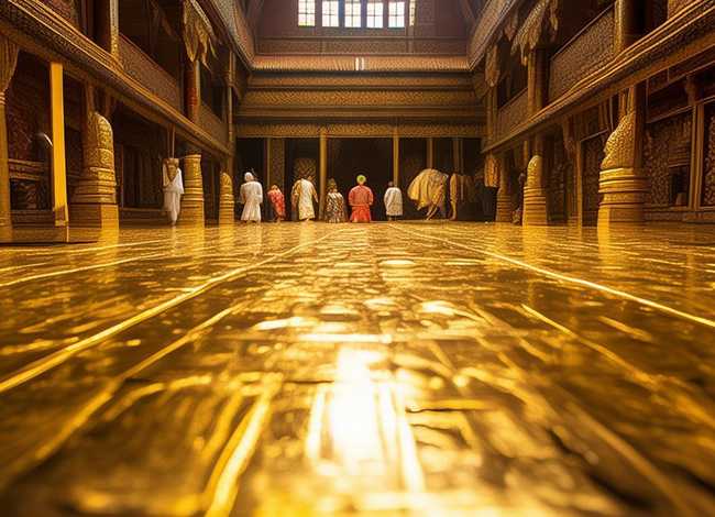 黄金铺地的故事（佛教故事黄金铺地）