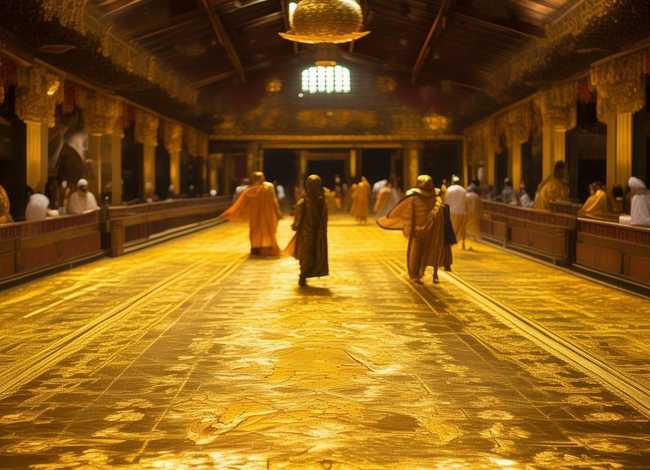 黄金铺地的故事（佛教故事黄金铺地）