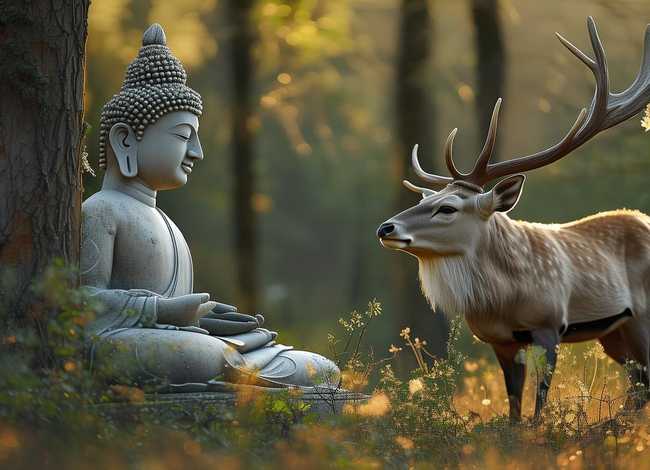 鹿和佛能放在一起吗 鹿和佛能放在一起吗有讲究吗