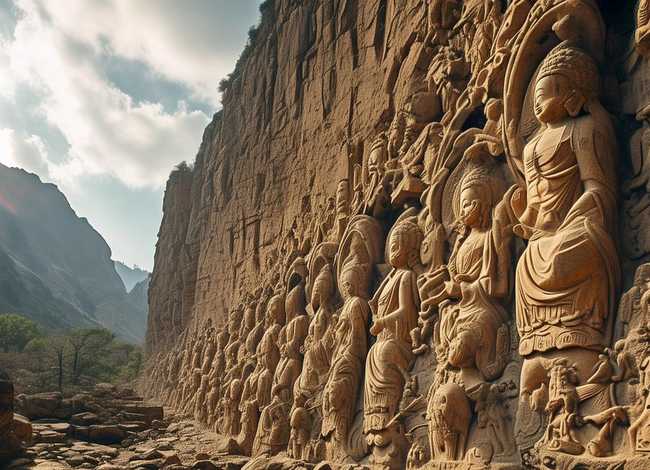 麦积山佛传故事碑,麦积山佛传故事碑原碑 麦积山佛传故事碑,麦积山佛传故事碑原碑