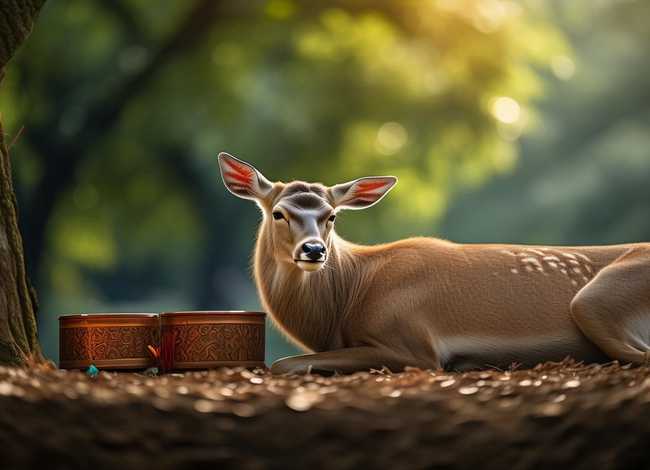 鹿与佛教（鹿与佛教放在一起的挂件叫什么）