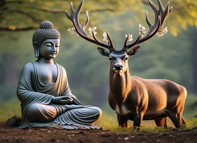 鹿和佛能放在一起吗 鹿和佛能放在一起吗有讲究吗
