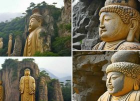 麦积山佛像简笔画，麦积山佛像简笔画图片大全