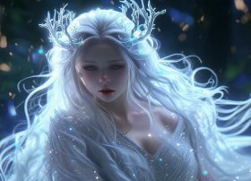 鹿角仙女图片（鹿角仙女动漫人物图片）