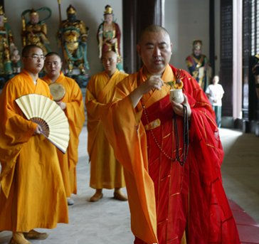 「宁国」上海宁国禅寺大雄宝殿释迦佛圣像镶金盛典隆重举行