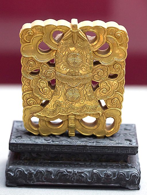 「佛教」北京故宫藏清代佛教金刻八吉祥 欣赏