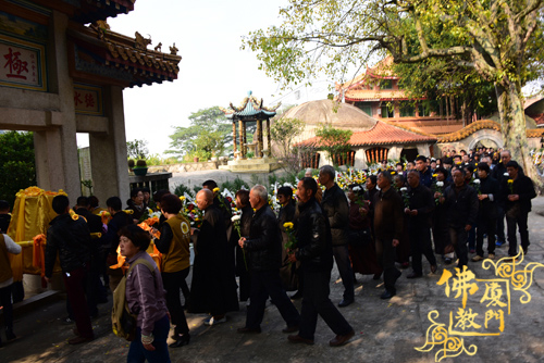 「福建厦门」福建厦门万石莲寺举行开因尼师追思荼毗法会