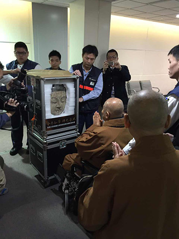 「释星云」星云大师亲自护送北齐佛首回归大陆 致辞称中国必定强 「释星云」星云大师亲自护送北齐佛首回归大陆 致辞称中国必定强