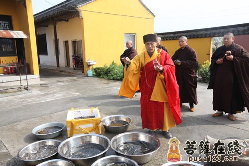 「佛教」江苏昆山华藏寺都监法智老和尚90岁寿辰
