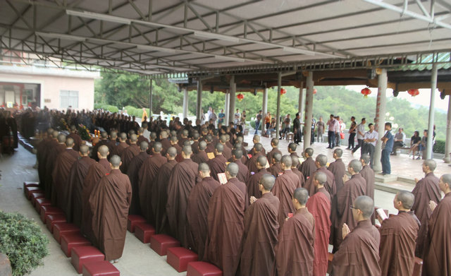 「佛教」广东定光禅寺举行重阳节纪念宏慧长老圆寂追思法会
