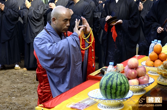 「佛教」觉真长老塔院工程在安徽紫金寺破土动工