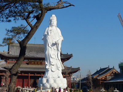 「观音」山西大乘寺举行观世音菩萨像落成祈福法会