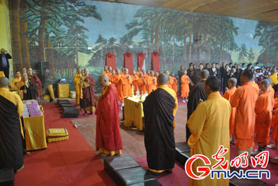 「佛教」北少林寺举办释迦摩尼佛舍利观瞻祈福法会暨重建募捐启动仪式