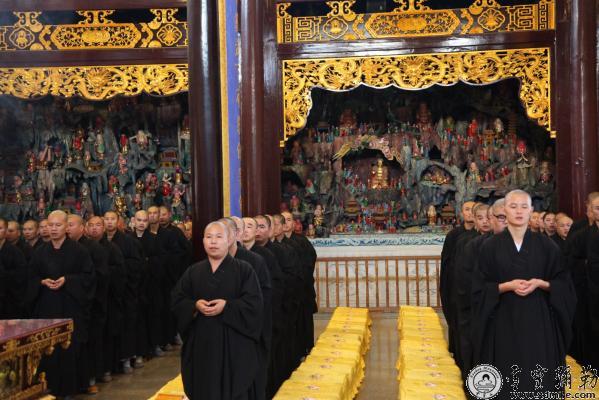 浙江雪窦山资圣禅寺传授三坛大戒法会第五天