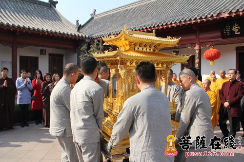 「宝相寺」山东汶上宝相寺举行迎请佛舍利安座仪式