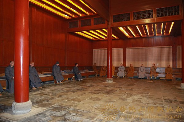 「普陀山」普陀山法雨禅寺举行丁酉年冬季禅七法会
