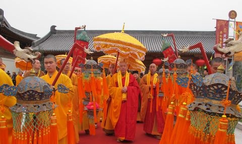 「佛像开光」浙江奉化大慈禅寺举行寺院落成暨佛像开光庆典