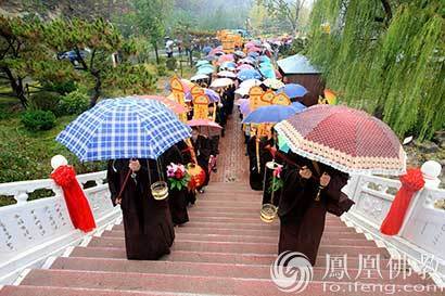 「佛教」烟台福山合卢寺玉佛殿开光庆典