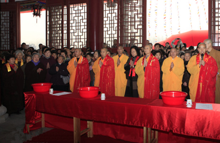「大雄宝殿」湖北荆州天王禅寺举行大雄宝殿落成暨佛像开光庆典