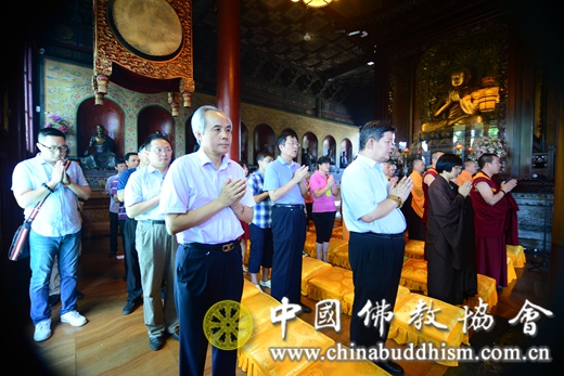 「中国佛教协会」中国佛教协会举行云南鲁甸地震超荐祈福法会