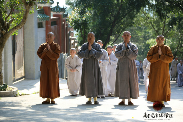「佛教」广东尼众佛学院举行拜山祈福活动