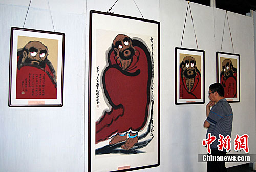 「菩提达摩」河北举行“百幅达摩禅画展”
