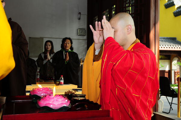 浙江杭州永福禅寺启建清明地藏七法会