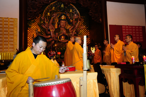 浙江杭州永福禅寺启建清明地藏七法会