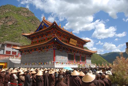 「五台山」五台山多座寺院举行伽蓝菩萨圣诞祈福祝圣法会