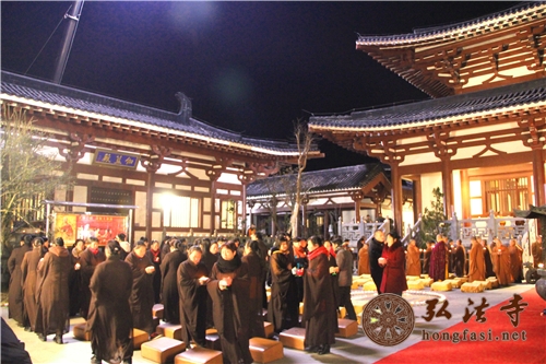 「佛教」湖北大洪山慈恩寺举行三期工程奠基及传灯祈福法会