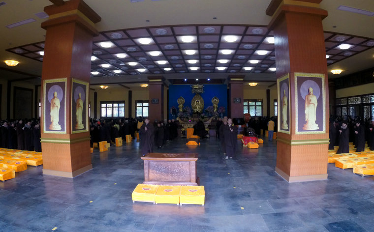「庐山东林寺」江西庐山东林寺1月份一昼夜经行法会圆满结束 「庐山东林寺」江西庐山东林寺1月份一昼夜经行法会圆满结束