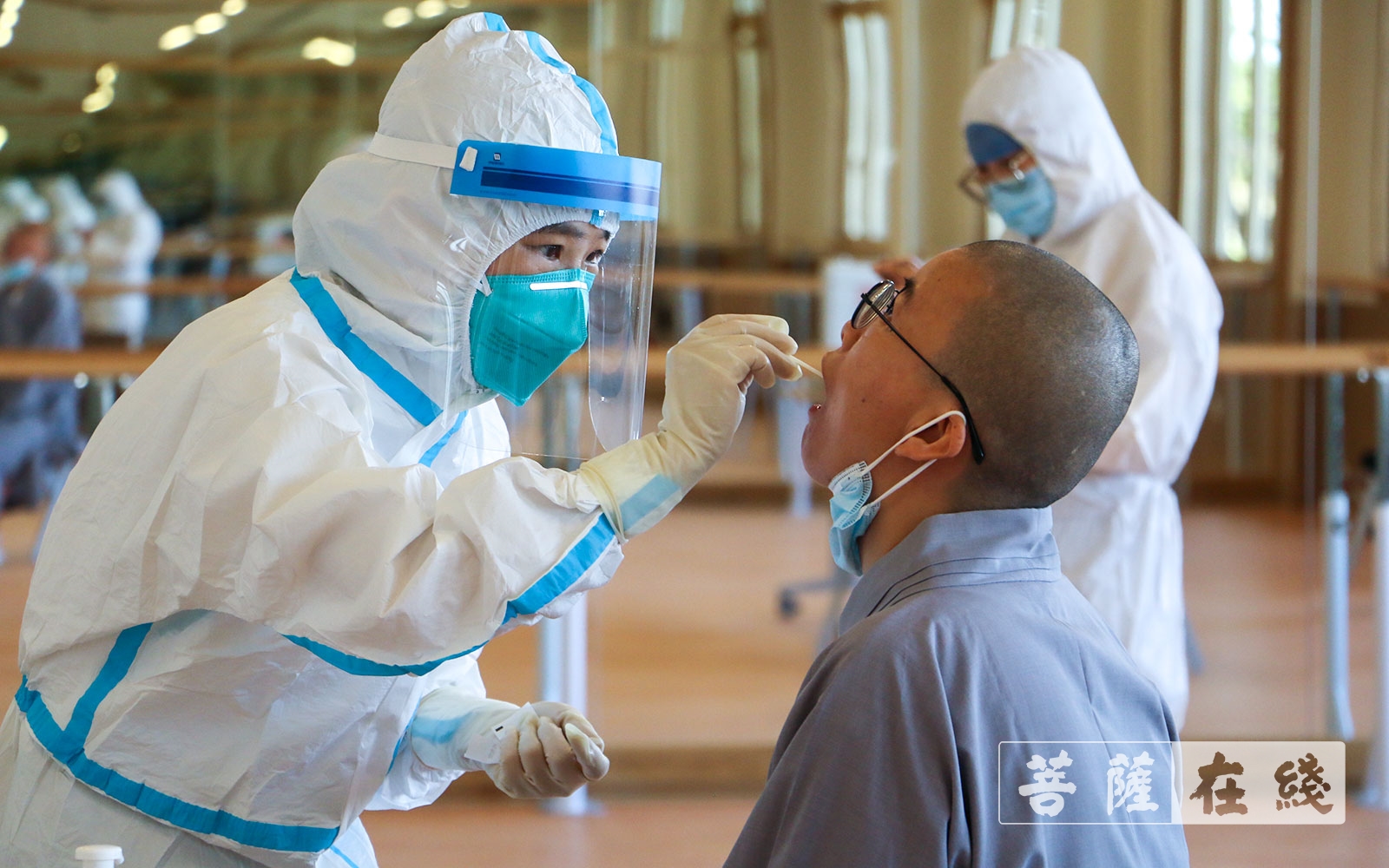 「中国佛学院普陀山学院」中国佛学院普陀山学院对返校师生进行核酸检测 「中国佛学院普陀山学院」中国佛学院普陀山学院对返校师生进行核酸检测