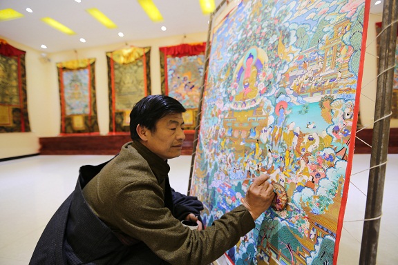 「艺术」龙树画苑文化主题展白玛梅朵启幕