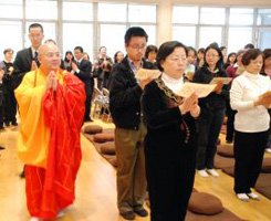 「法鼓山」法鼓山温哥华道场举行皈依祈福法会（图）