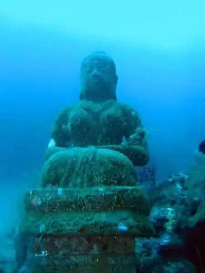 「佛教」发现海底千年佛寺 再现婆罗浮屠