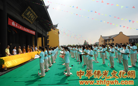 「佛教」浙江嘉兴香海禅寺第二届“清凉禅韵”青年禅修营开营仪式举行