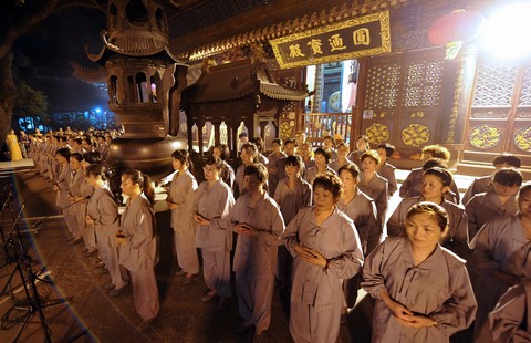 「普陀山」浙江普陀山普济禅寺隆重举行2012年六月十九观音香会